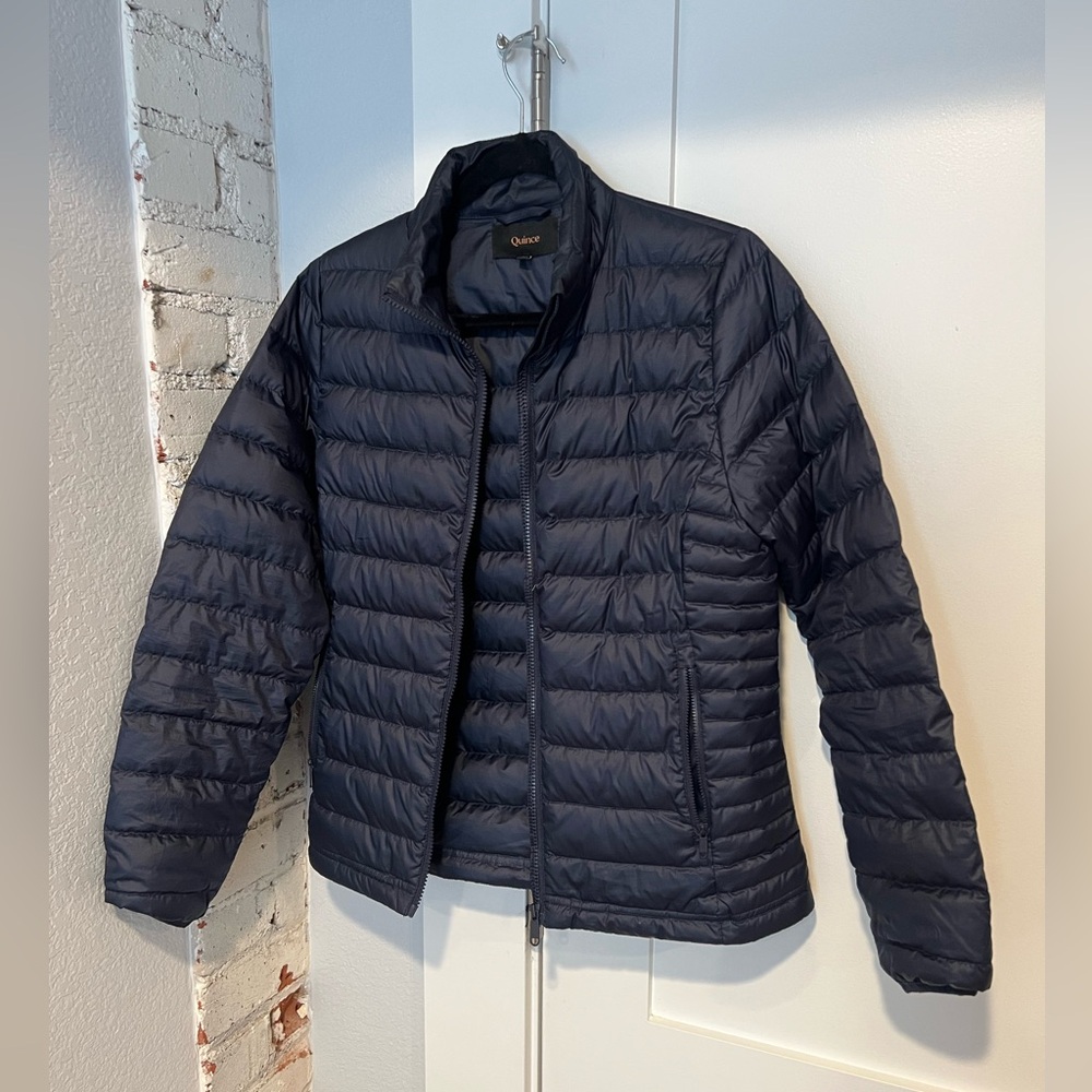 Women’s Quince Lightweight Down Packable Puffer Jacket, size S NWOT